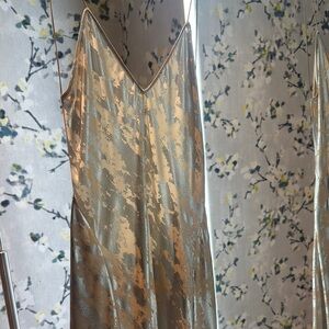 Gold and Silver Slip Dress
